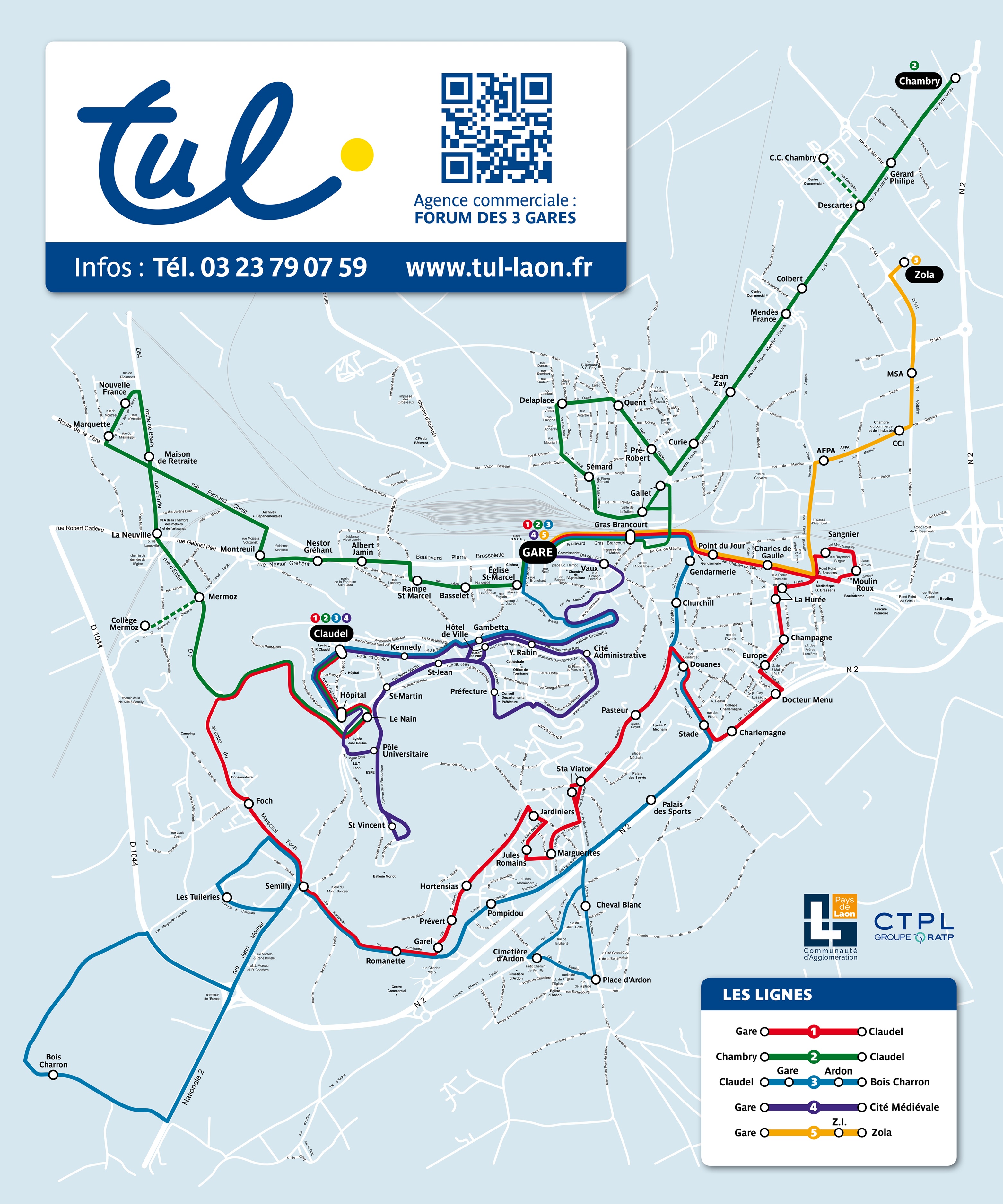 Plan détaillé Réseau TUL
