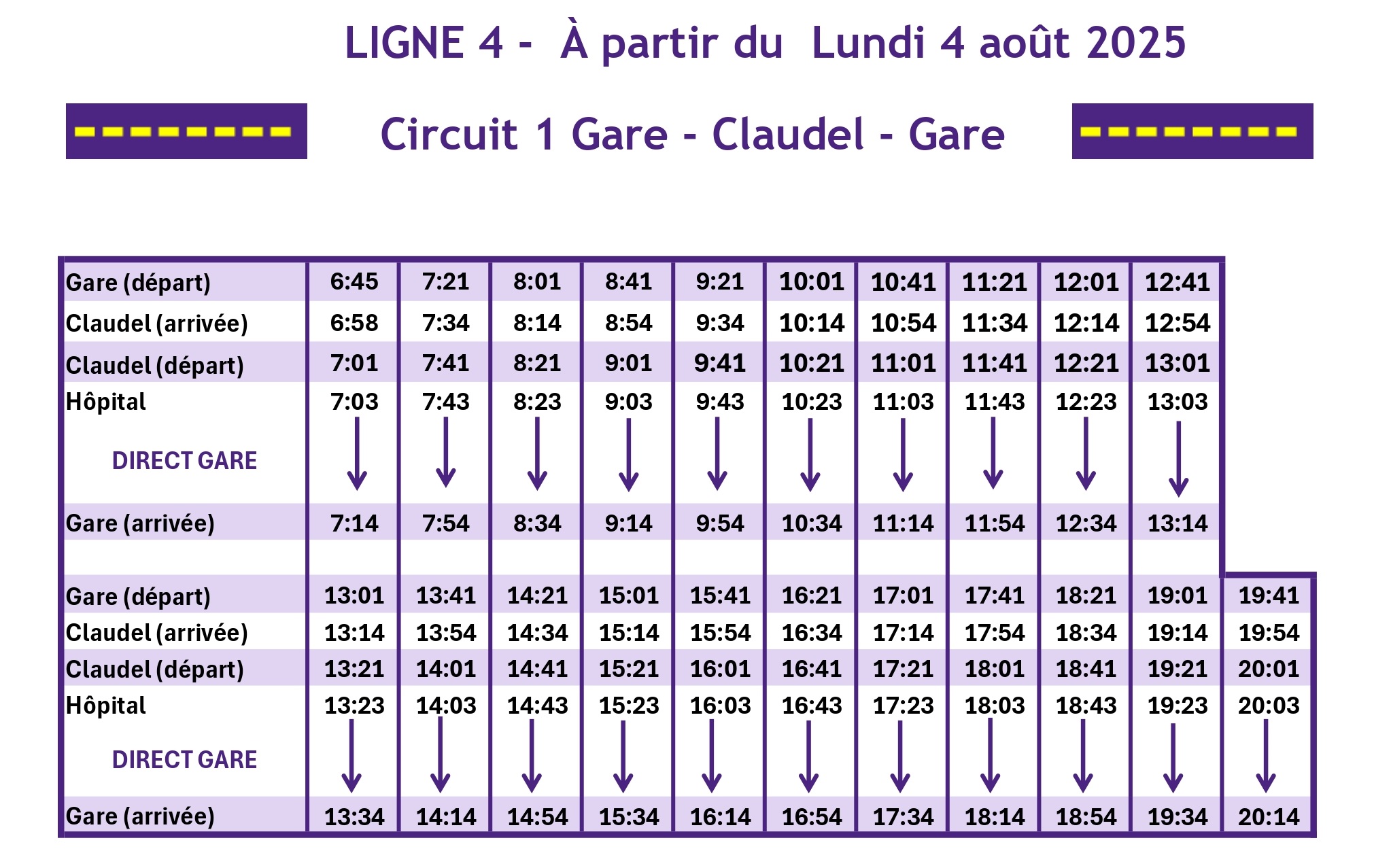 circuit 1 ligne 4