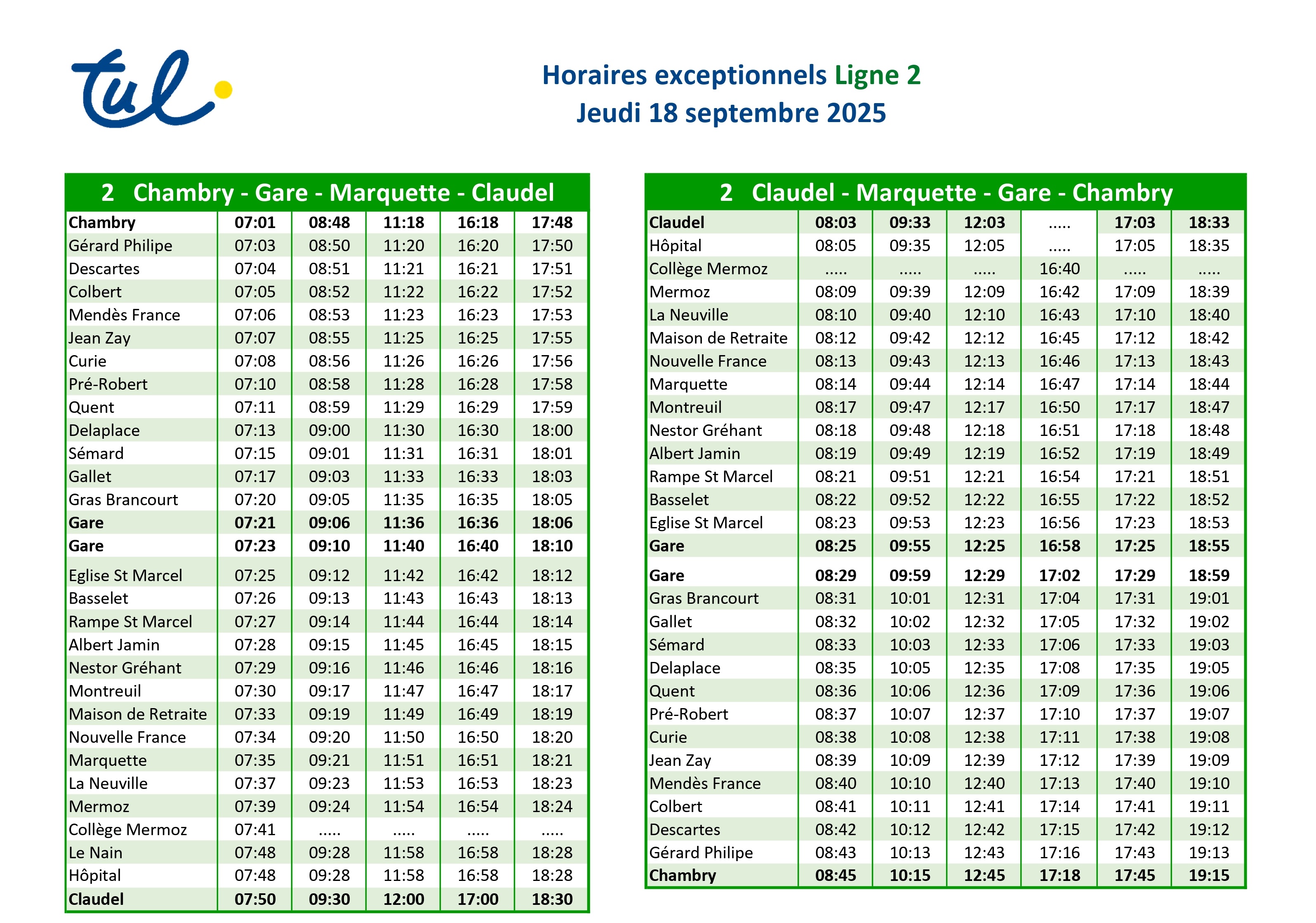 HORAIRES LIGNE 2 18/09/25