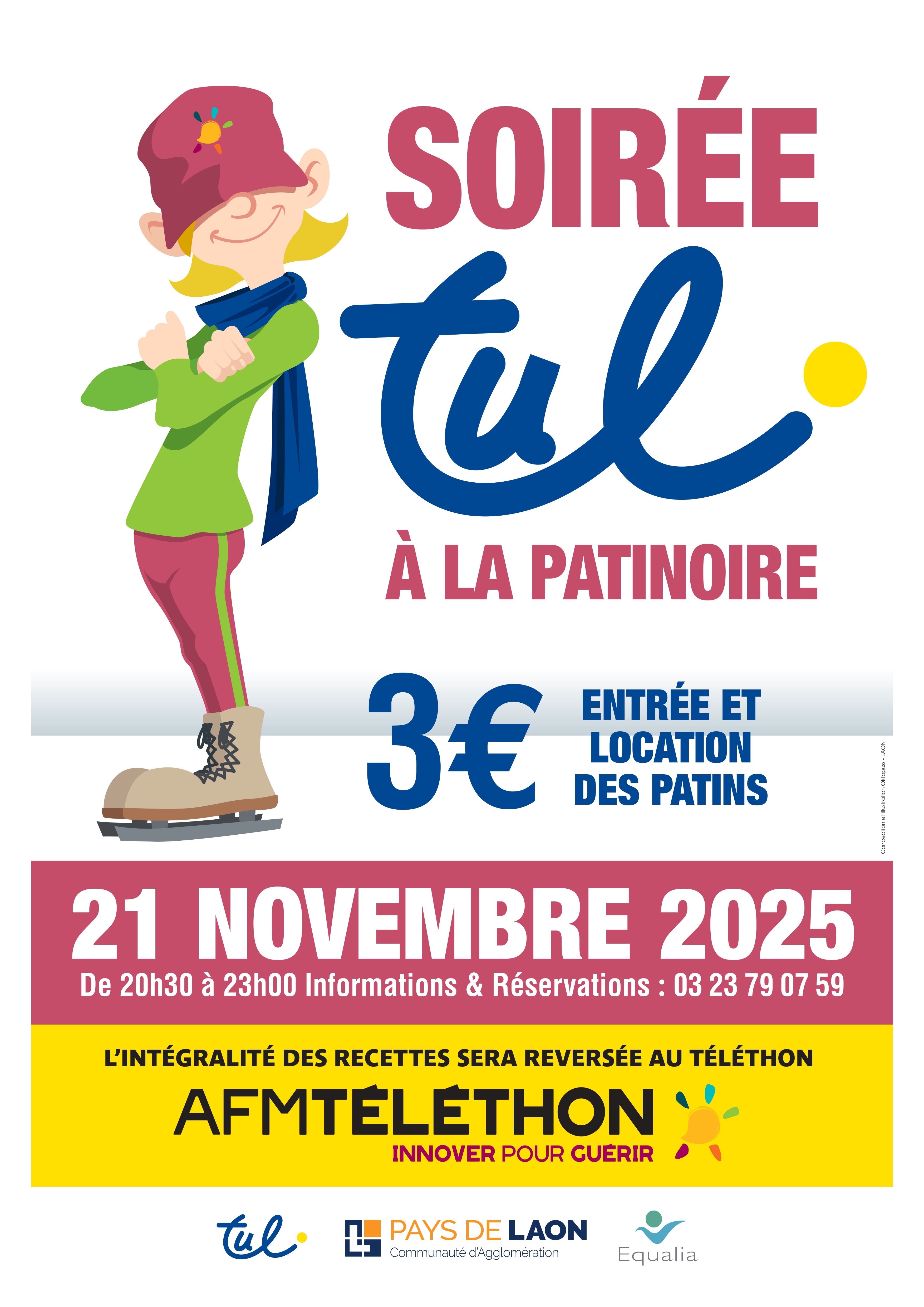 affiche soirée patinoire TUL
