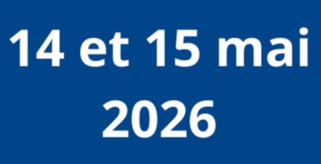 14 et 15 mai 2026