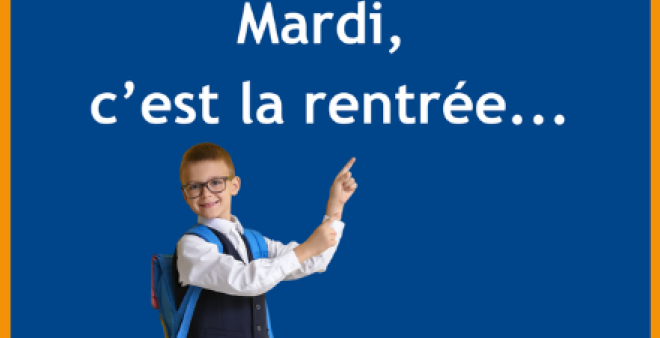 MARDI C'EST LA RENTREE