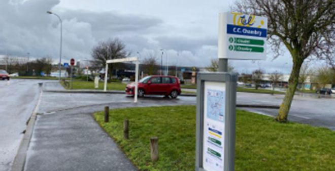 POTEAU PROVISOIRE ARRET C.C. CHAMBRY