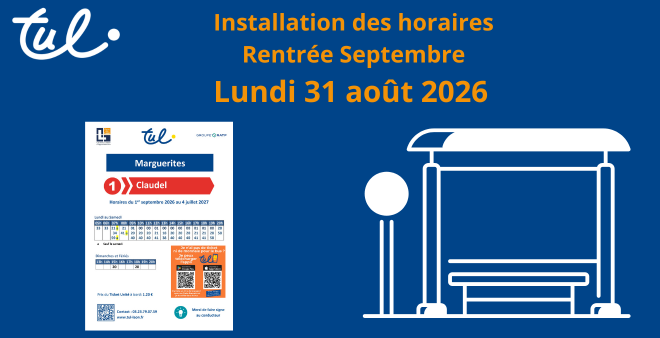 INSTALLATION NOUVEAUX HORAIRES