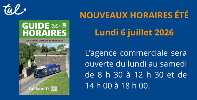 HORAIRES ETE 2026
