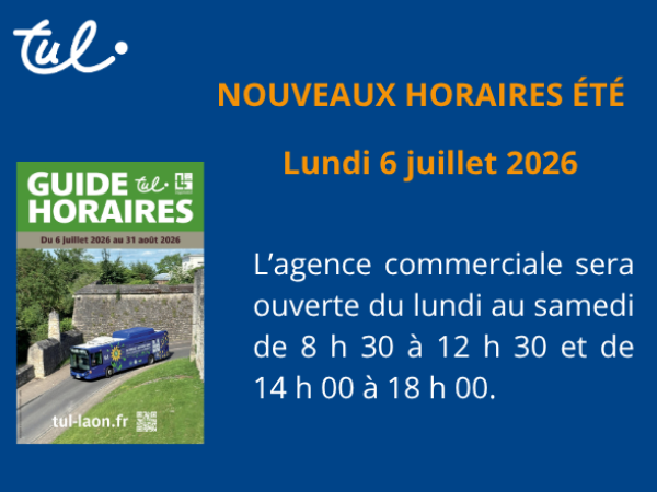 HORAIRES ETE 2026