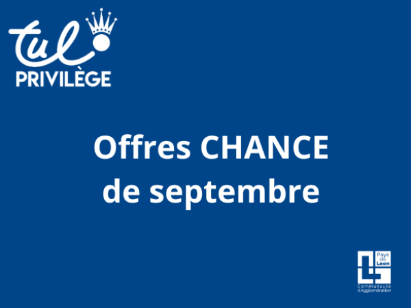 OFFRES CHANCE 09/26