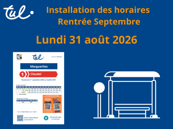 INSTALLATION NOUVEAUX HORAIRES